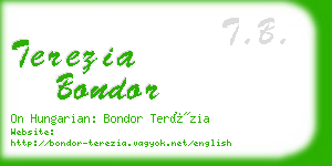 terezia bondor business card